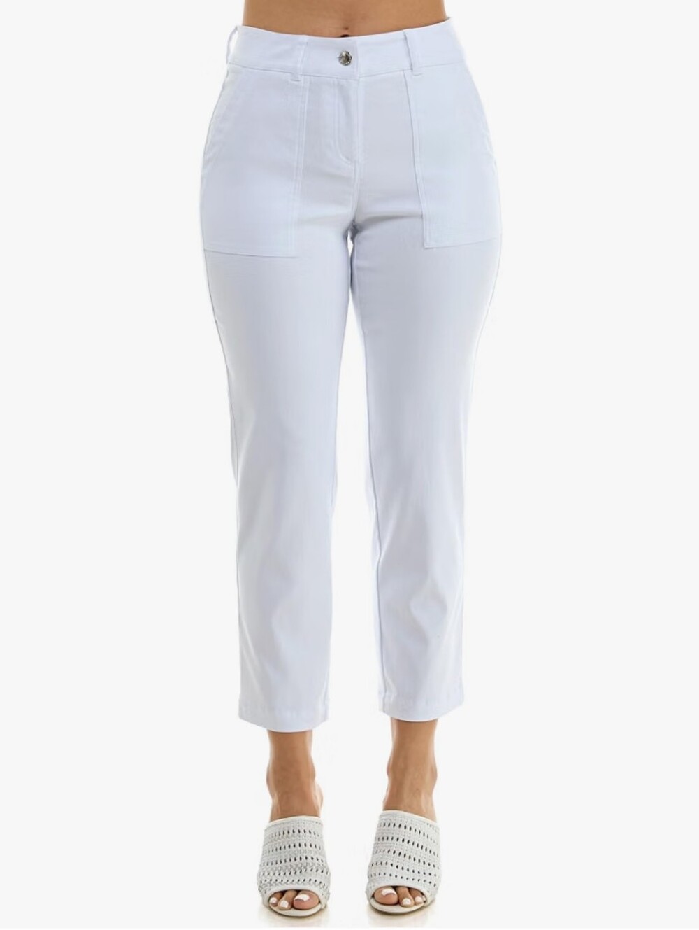 Fly Front Boot Cut Freedom Stretch Pant with Functional Deep Stitch Pockets